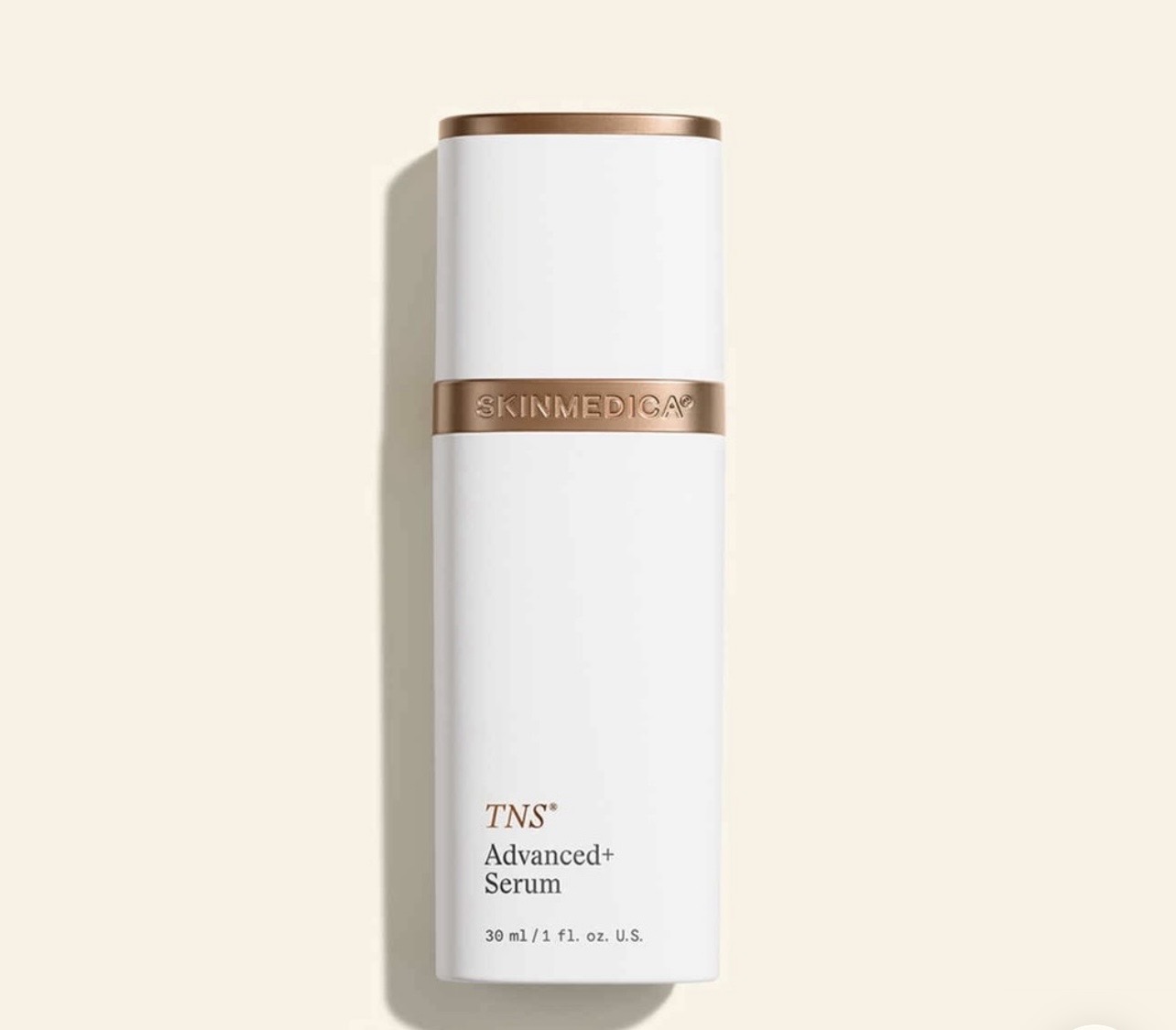 SkinMedica TNS Advanced+ Serum, 30 mL dual-chamber growth factor serum, available at TK Beauté in Livermore, CA